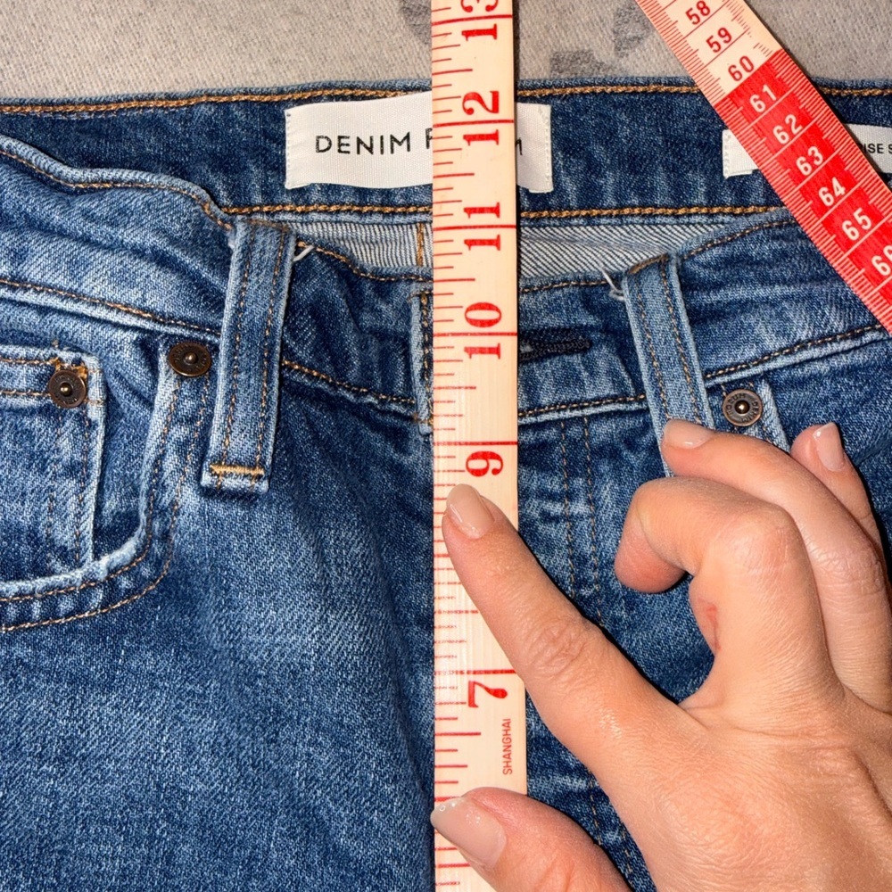Denim Forum Yoko High Rise Slim Indigo Slim Jeans, 25 - Picture 8 of 11